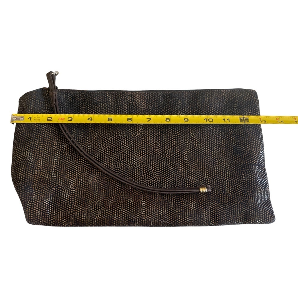 Timothy Hitsman Vintage Brown Scaled Textured Clutch/Wristlet - Picture 7 of 7